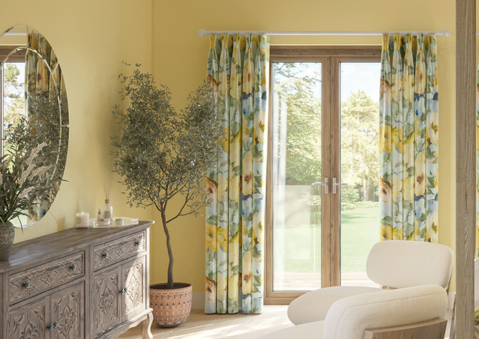 Amelia Faux Silk, Buttercup Mist - Made to Measure Curtain - Image 3